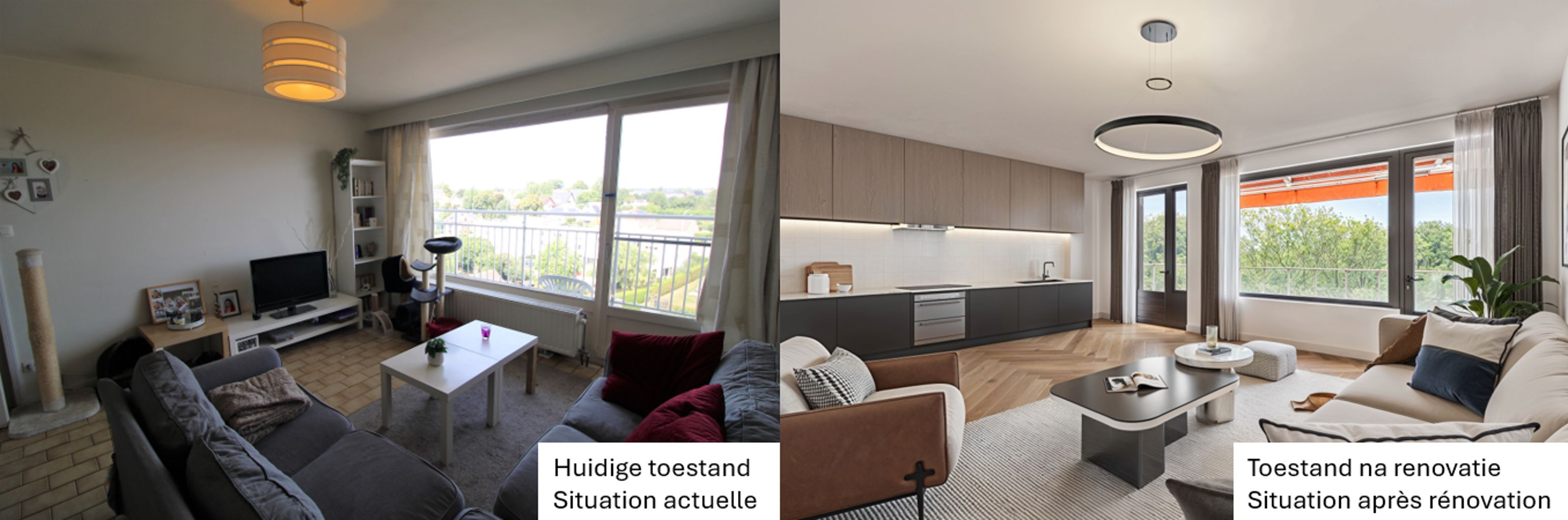 immo DAVID stelt voor: op te frissen 2 slpk appartement foto {{pictureIndex}}