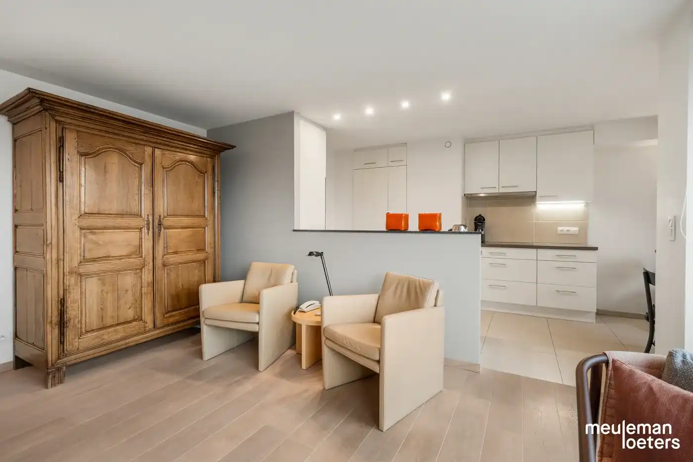 Riant en instapklaar duplexappartement met zéér ruime garagebox in centrum  foto 21