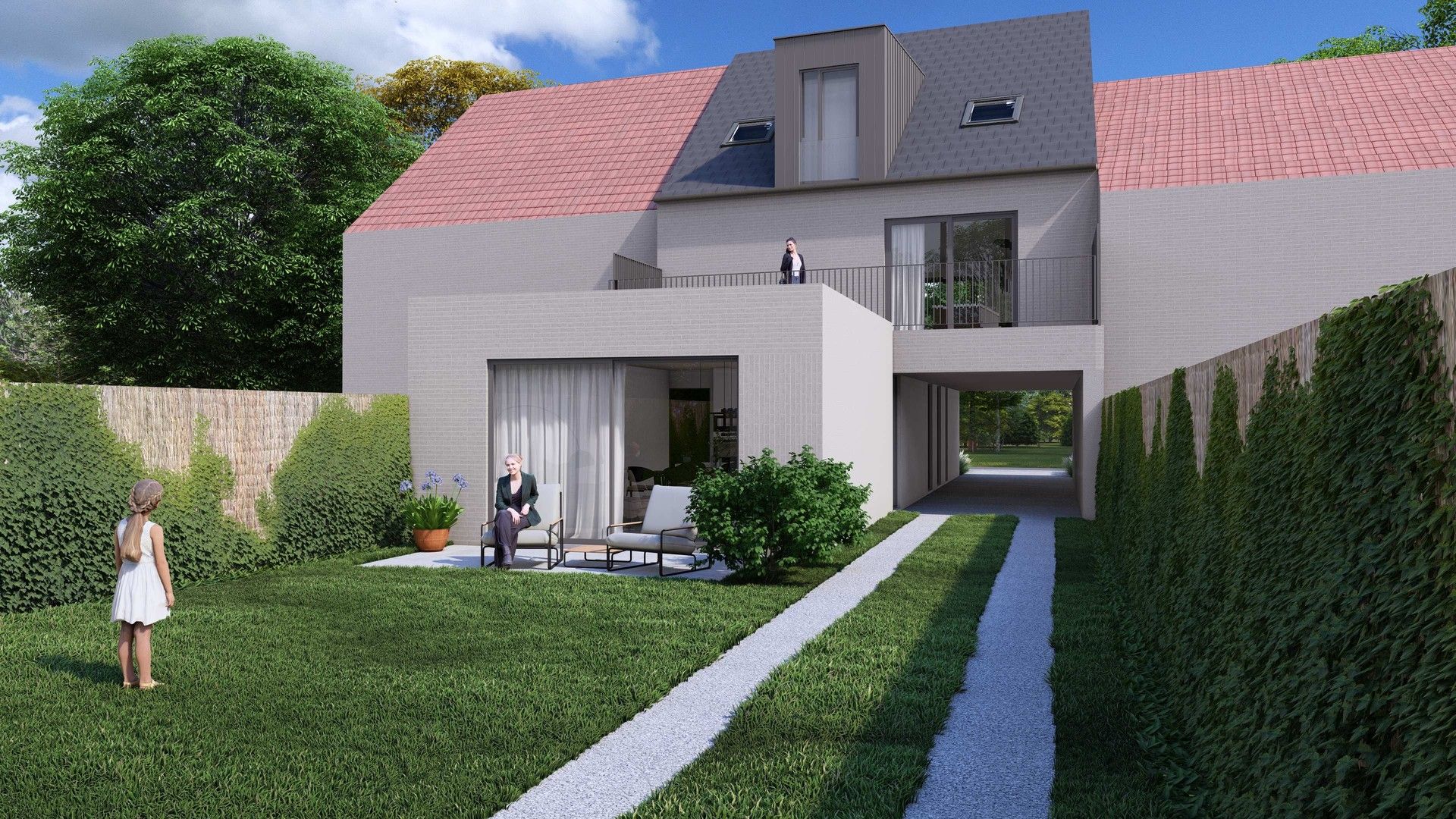 Uniek gebouw met 2 nieuwbouw stapelwoningen op een centrale ligging in Desselgem met telkens een eigen parkeerplaats ideaal als kangoeroewoning, investeringsgoed of een plek om te wonen en te ondernemen foto 3