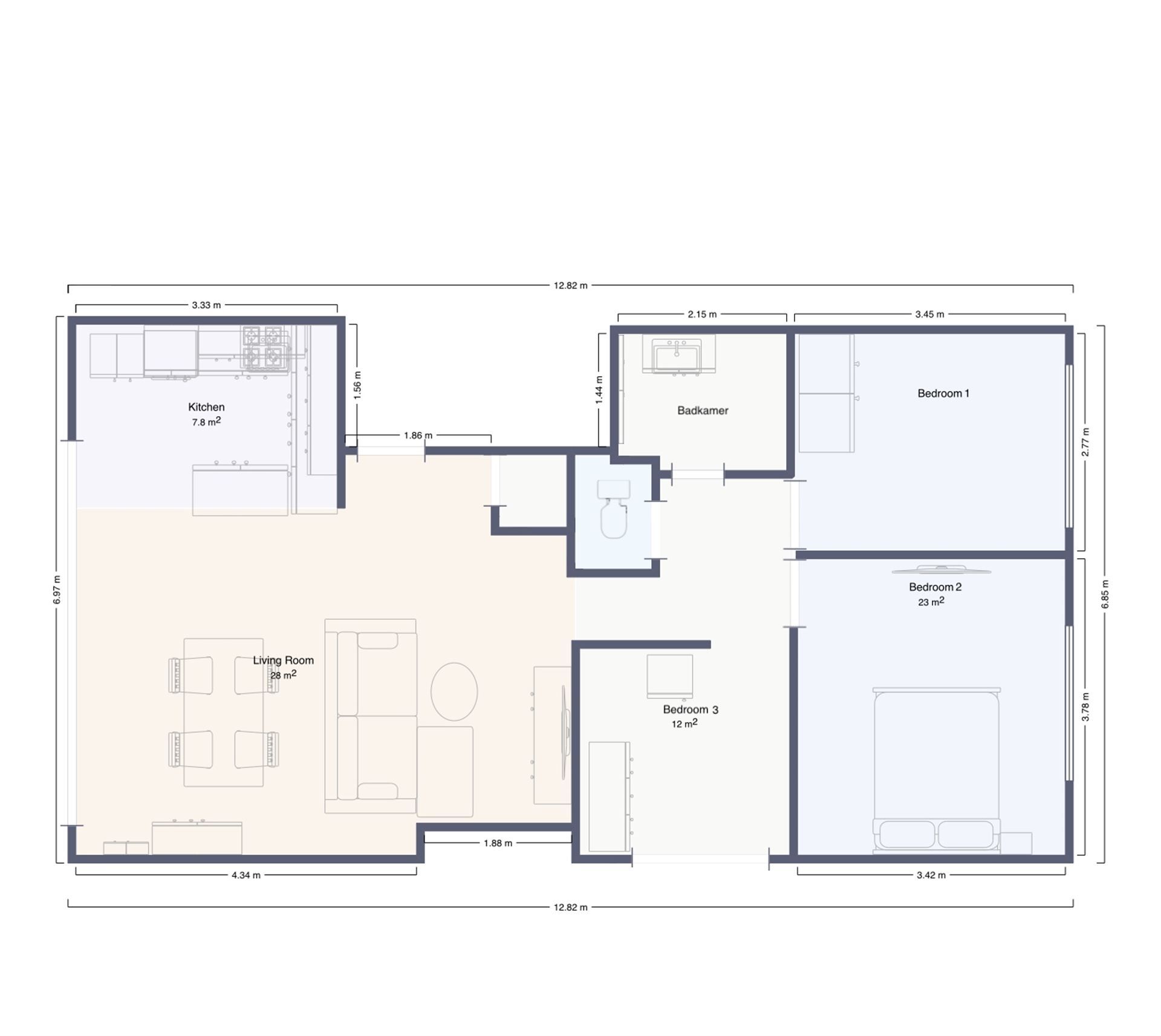 Volledig Gerenoveerd appartement met 3 Slaapkamers en terras foto 22