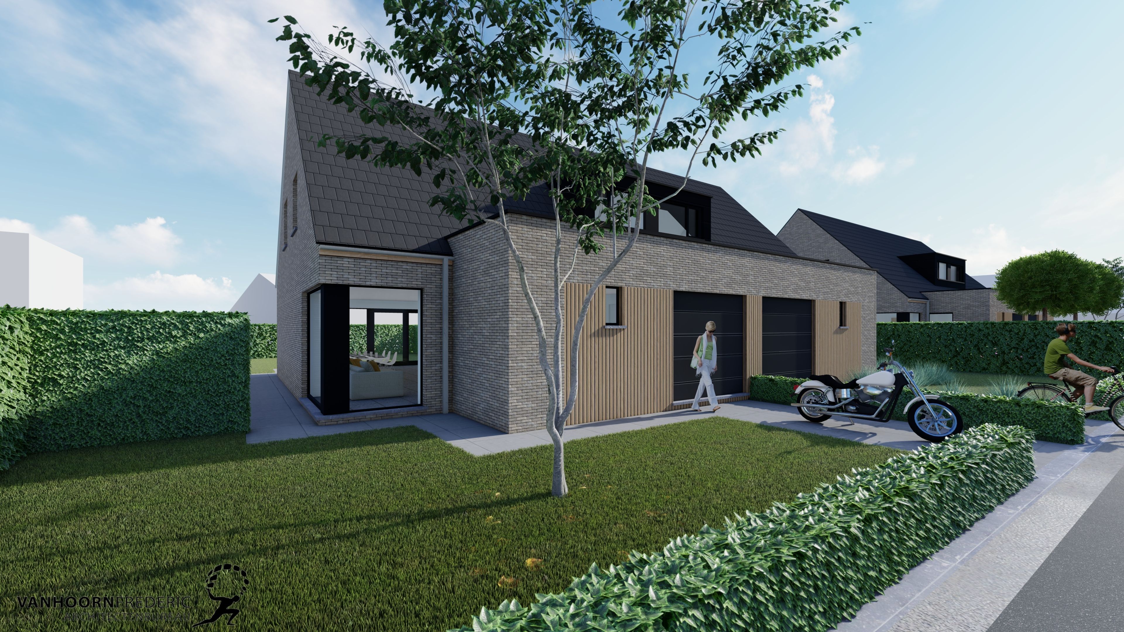 Rustig doch centraal gelegen half-open nieuwbouwwoning in gezellige verkaveling vlak aan centrum  Middelkerke! foto {{pictureIndex}}