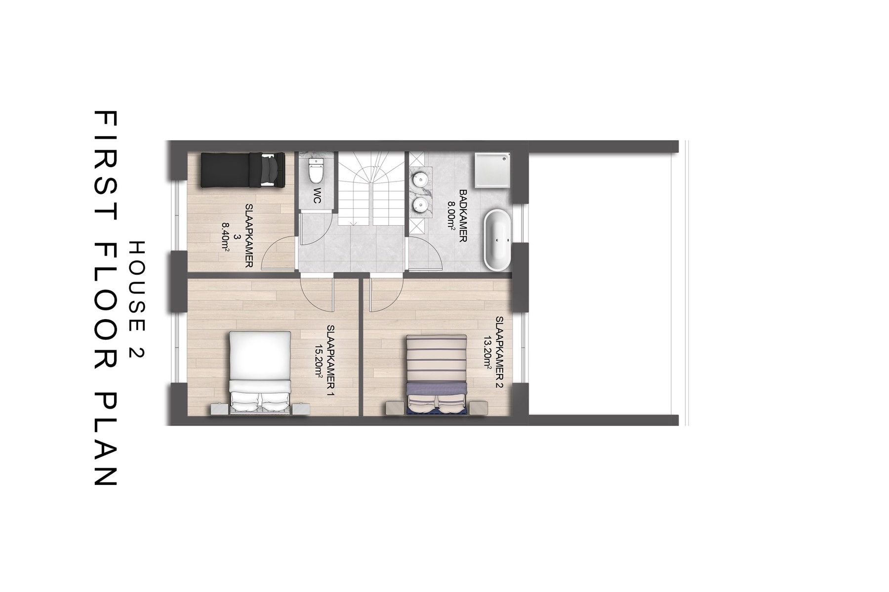 Nieuwbouwwoning met 5 slaapkamers en 1 badkamer. foto 4