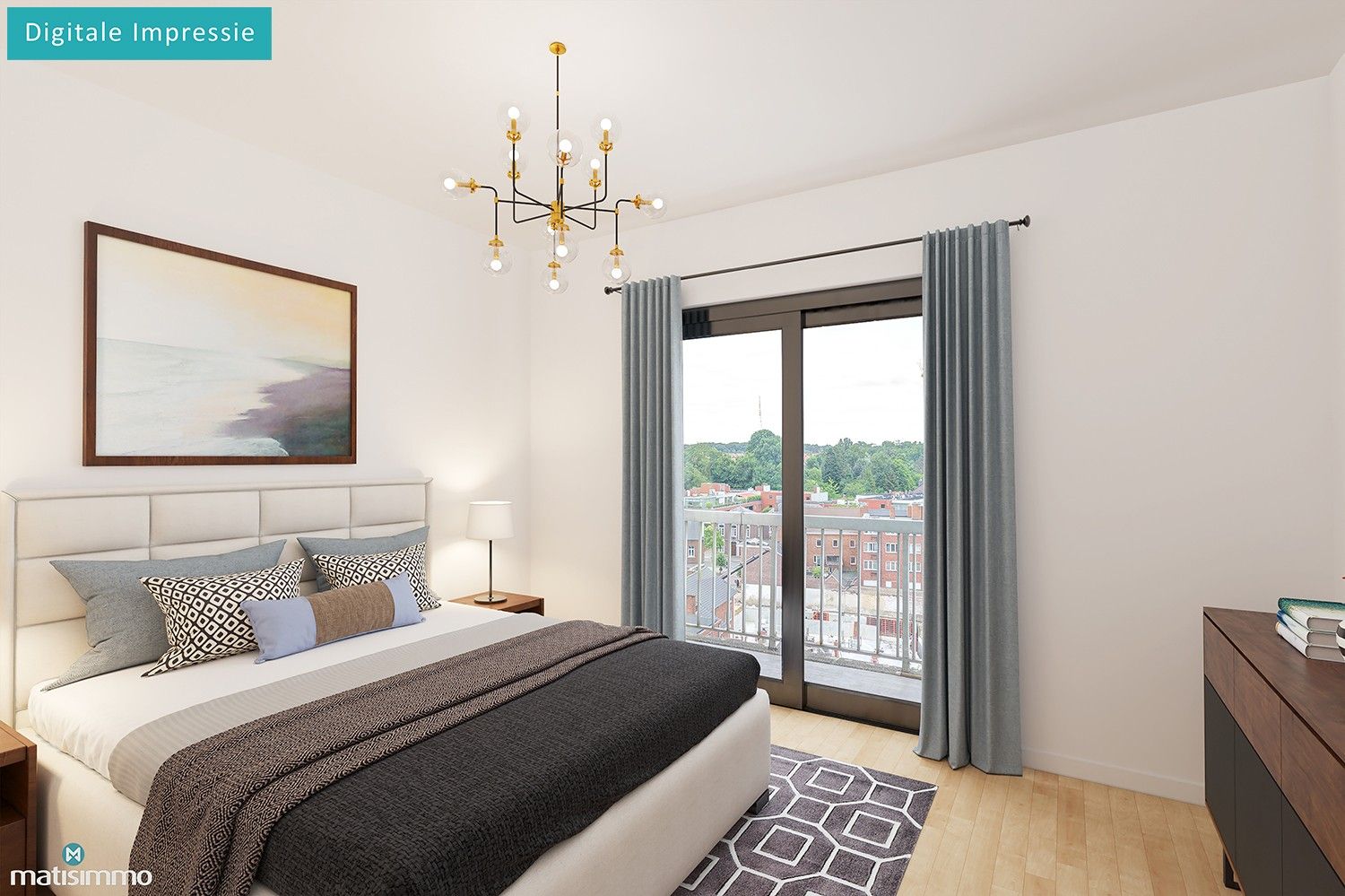 VOORTREFFELIJK GELEGEN APPARTEMENT MET GARAGEBOX EN 2 SLAAPKAMERS IN HARTJE GENK foto 12