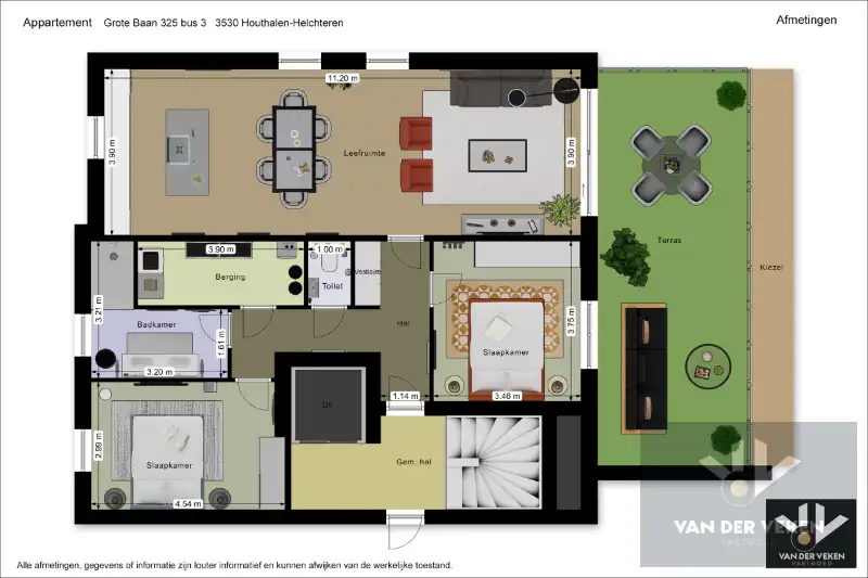 Ruim nieuwbouwappartement met 2 slaapkamers en riant terras op een goed bereikbare locatie! foto 3