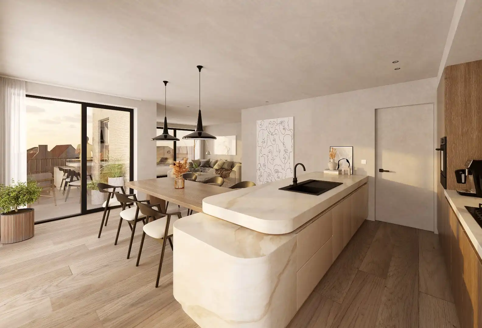 Ruim nieuwbouwappartement met 2 slaapkamers op centrale ligging in Middelkerke foto 6