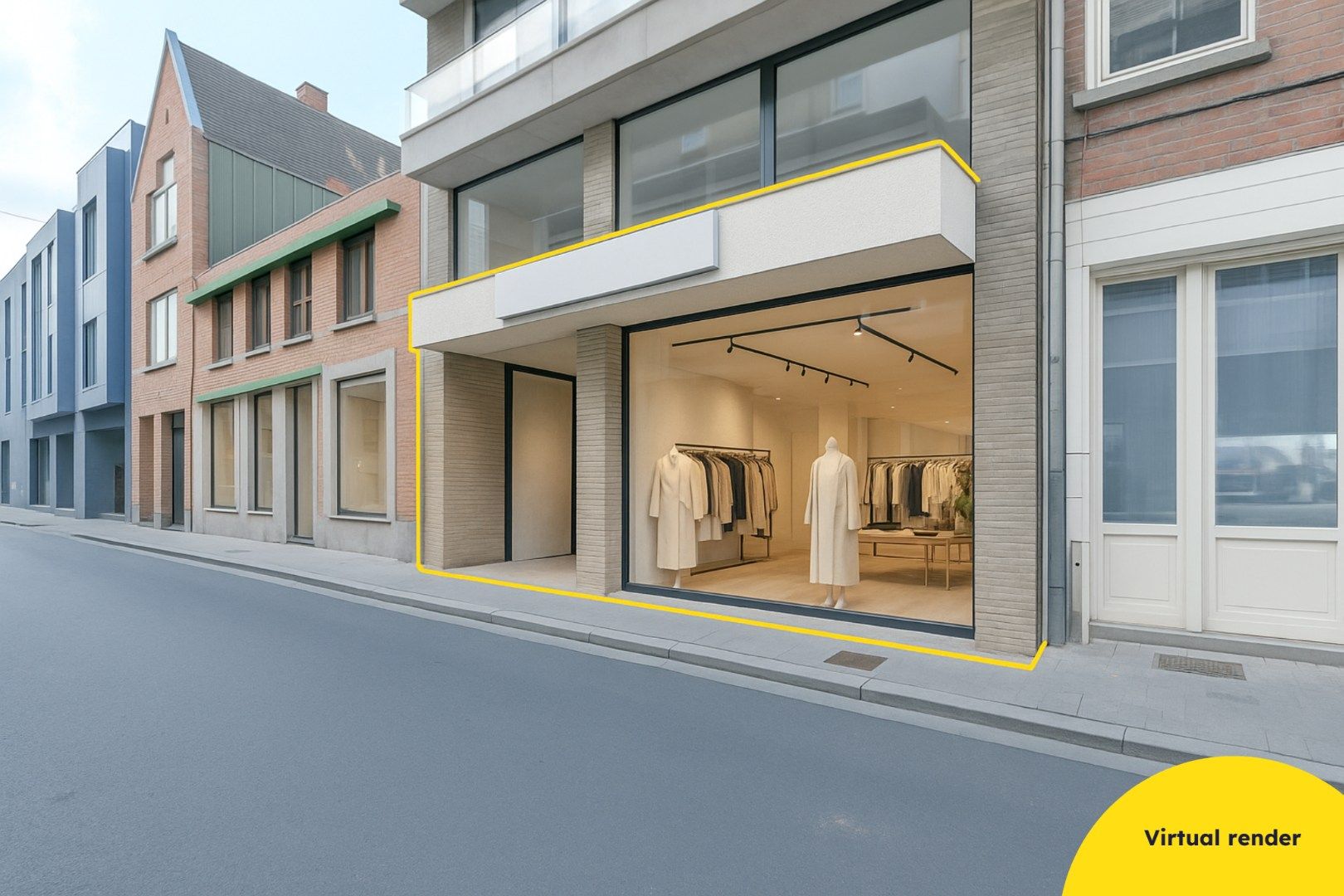 Commerciële ruimte aan de markt in Torhout! foto {{pictureIndex}}