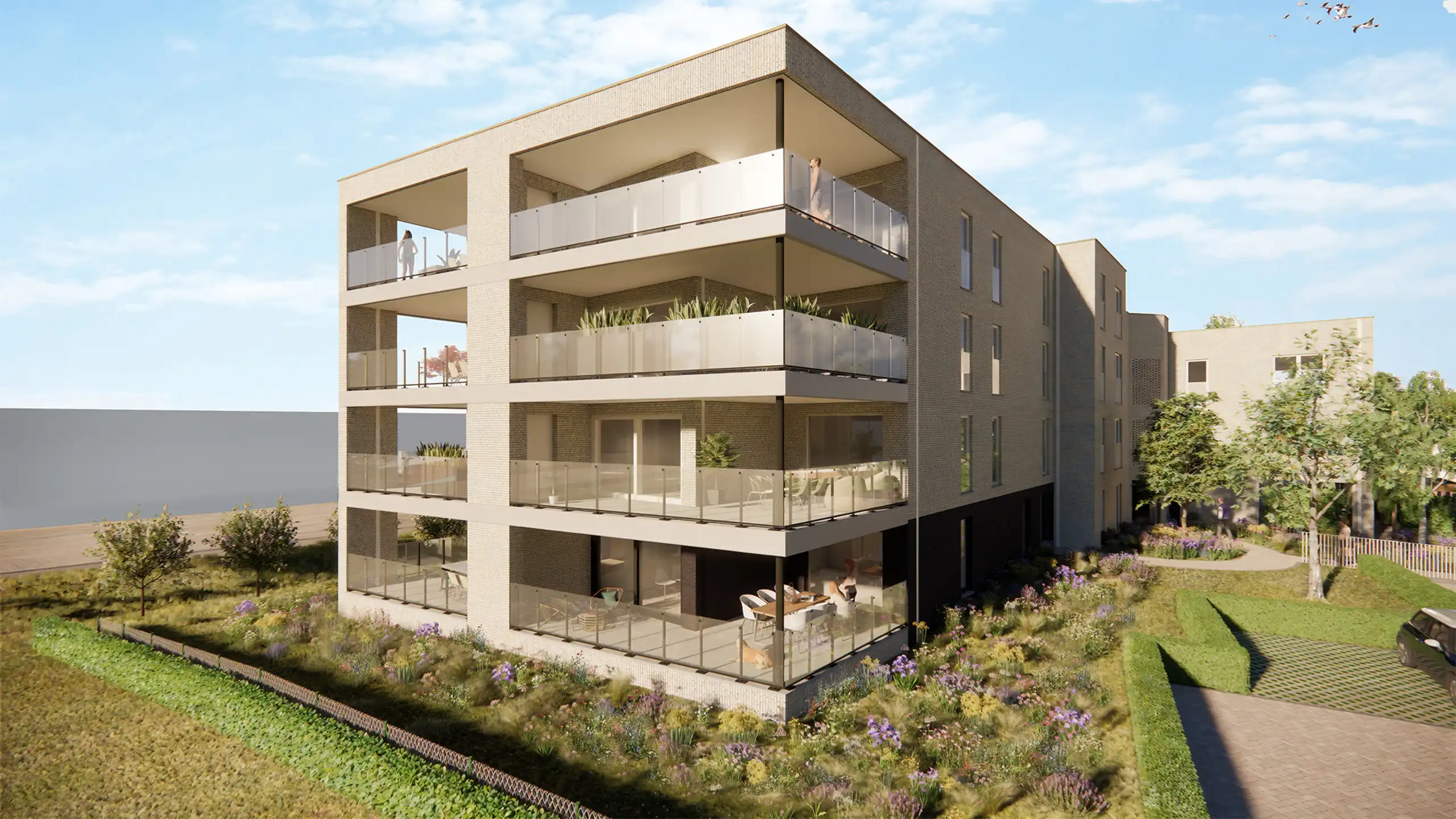 12 nieuwbouwappartementen langs de Staatsbaan- Mosstraat foto {{pictureIndex}}