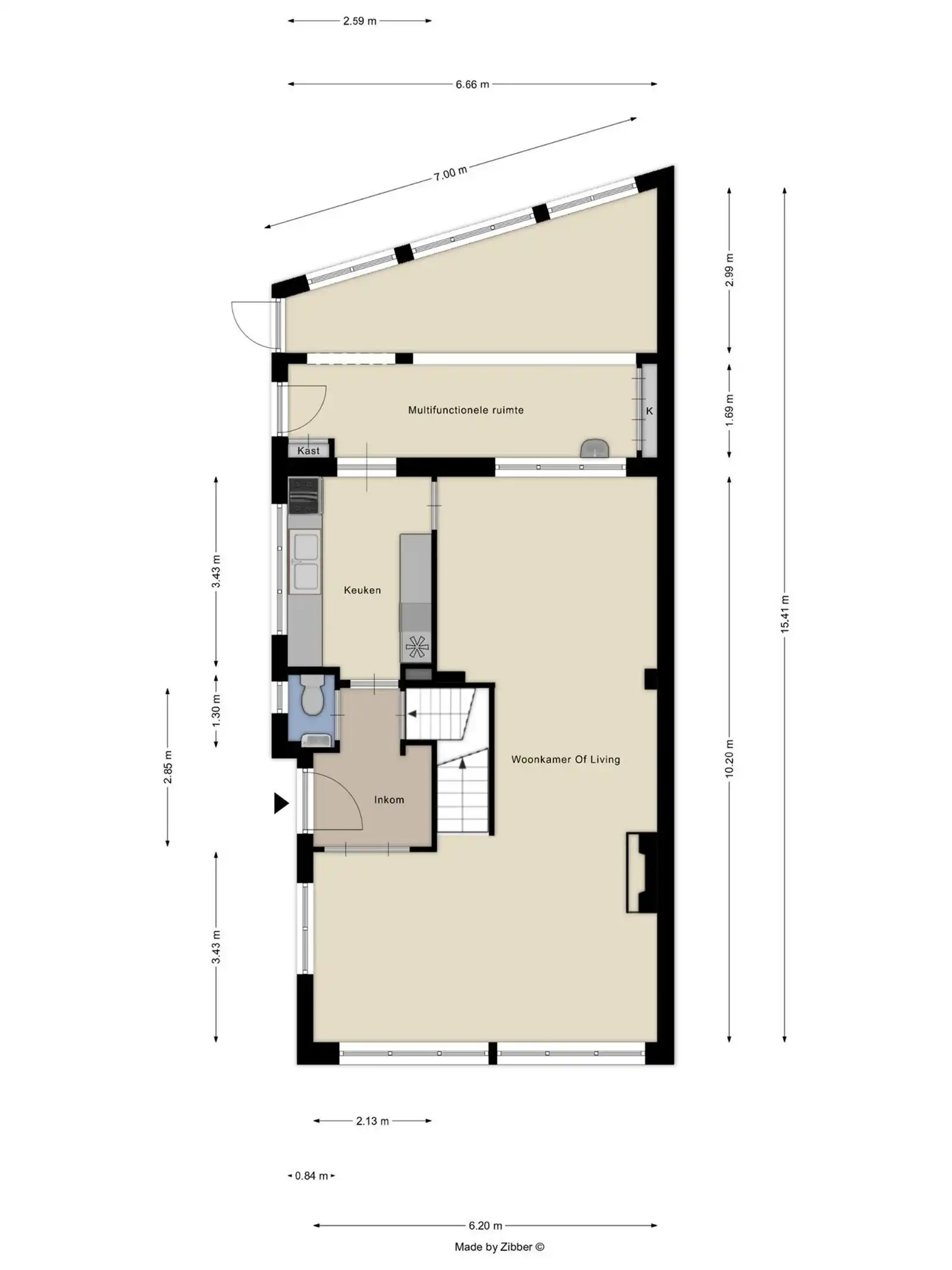Ruime 3-gevelwoning met 4 à 5 slaapkamers, grote garage en dubbele straattoegang foto 3