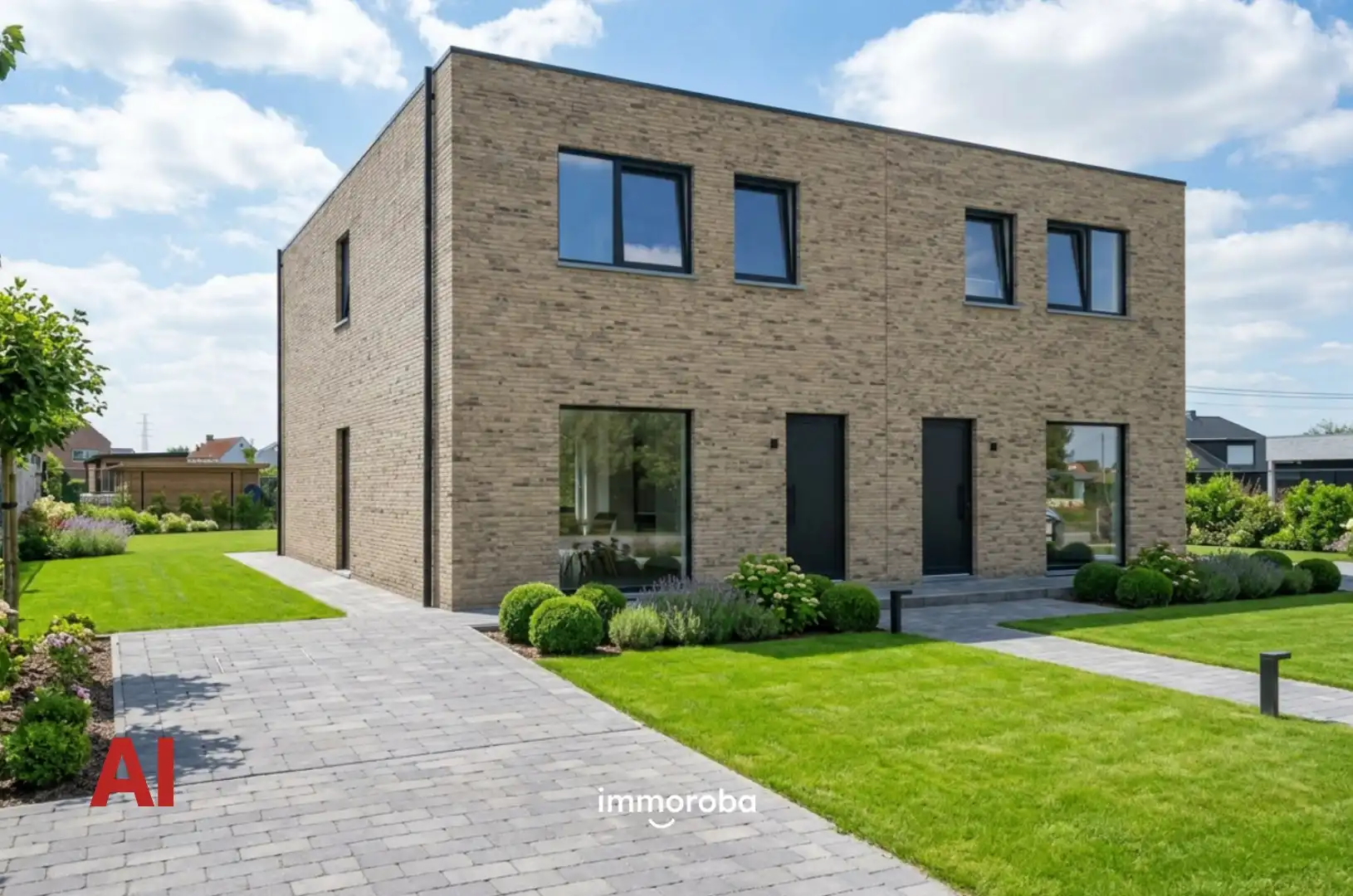 Rustig gelegen, moderne, halfopen nieuwbouwwoning in Machelen (Zulte) foto {{pictureIndex}}