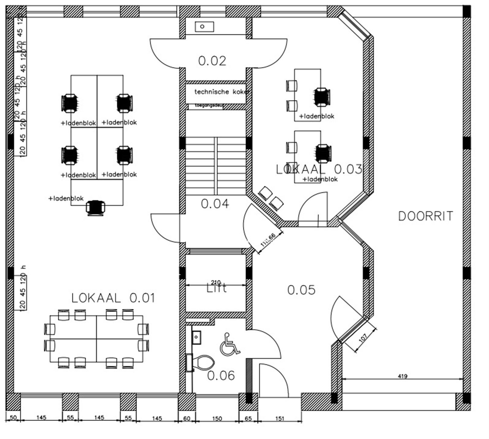 Kantoor op toplocatie met parkeerplaatsen centrum Kortrijk foto 8