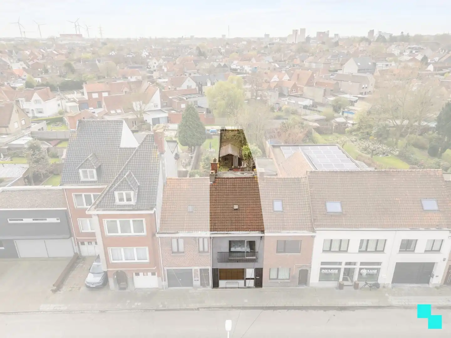 Woning met diepe zuidgerichte tuin (+ optionele garagebox) - centrum Roeselare foto 3