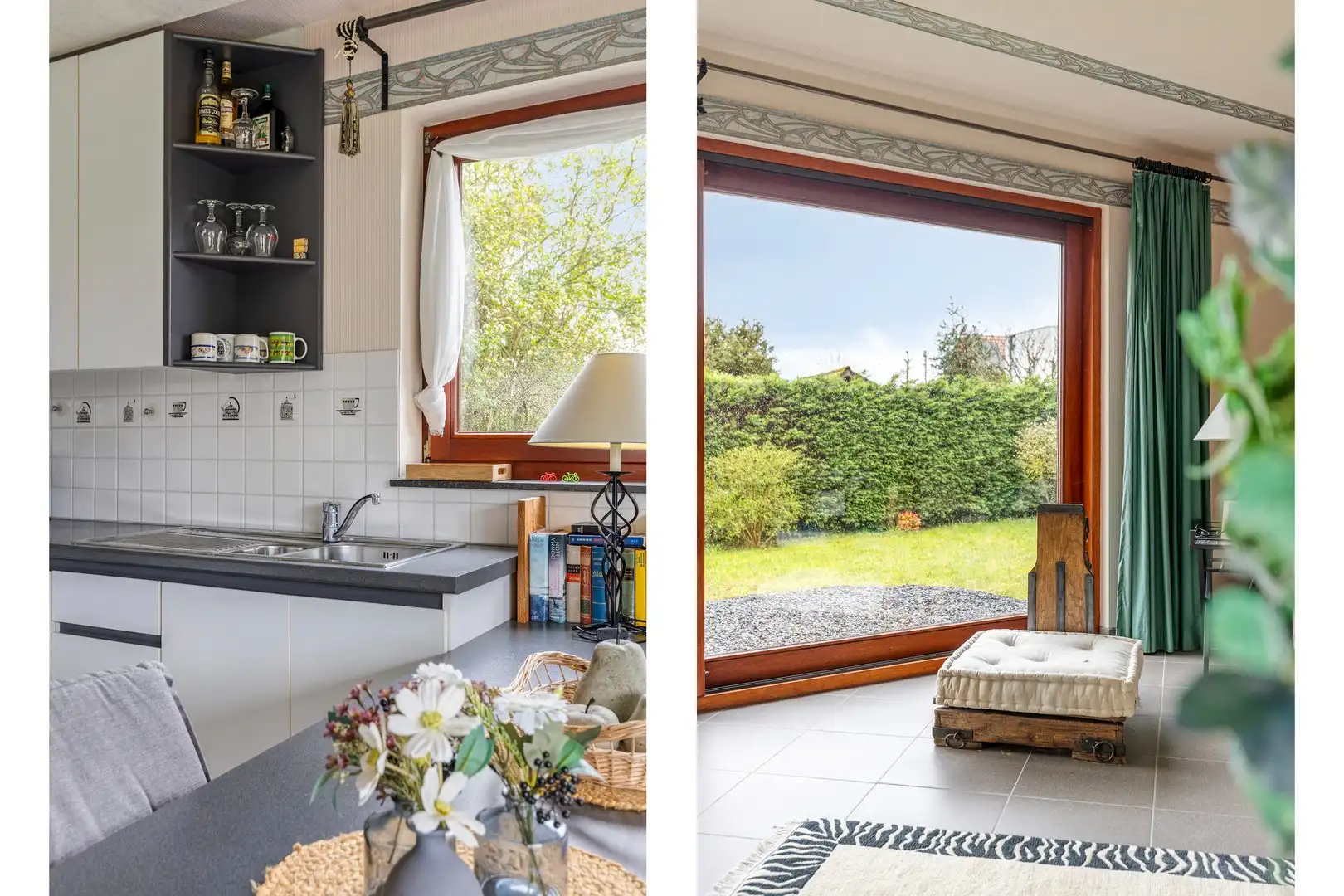 Ruim gelijkvloers appartement met grote tuin in een residentiële wijk ! foto 5