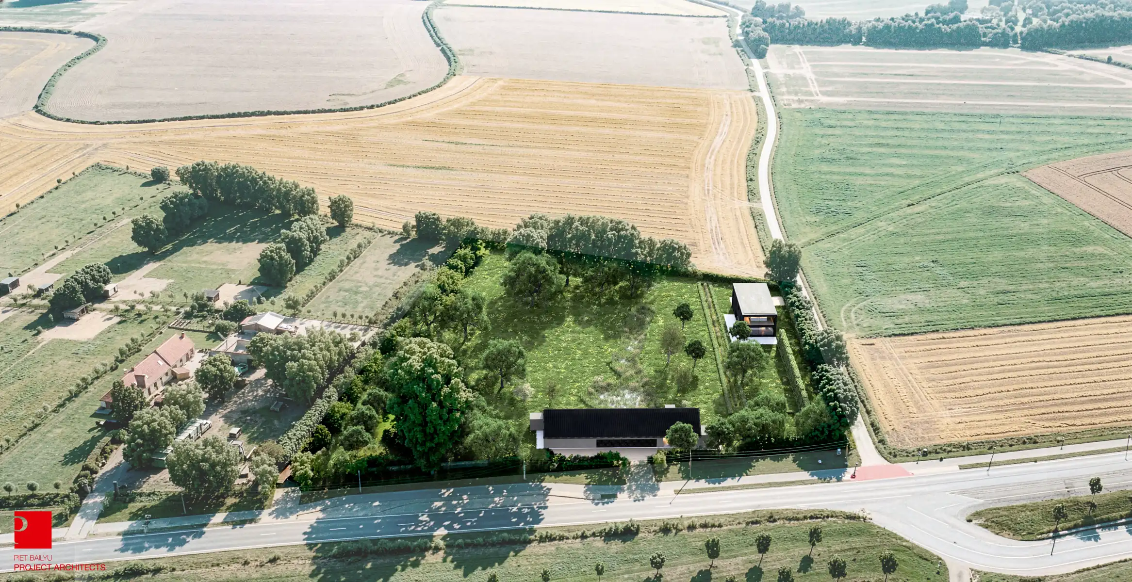 Exclusief landgoed met moderne villa en schuur in Knokke foto 2
