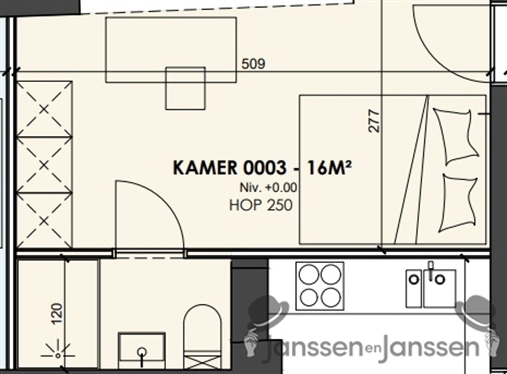Luxe studentenkamer met eigen sanitair en toegang tot het gemeenschappelijk terras foto 6