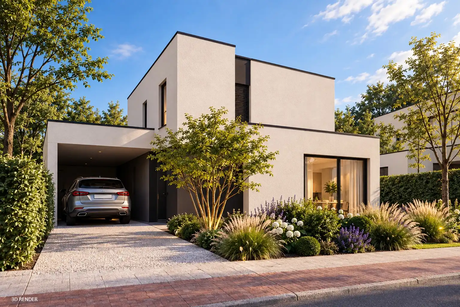 Nieuwbouwwoning met 3 slaapkamers -  prijs inclusief 21% BTW foto {{pictureIndex}}
