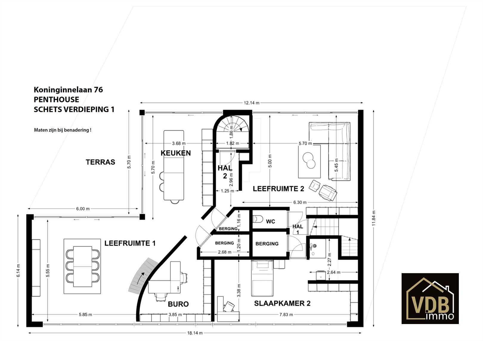 Penthouse zeer goed afgewerkt foto 13