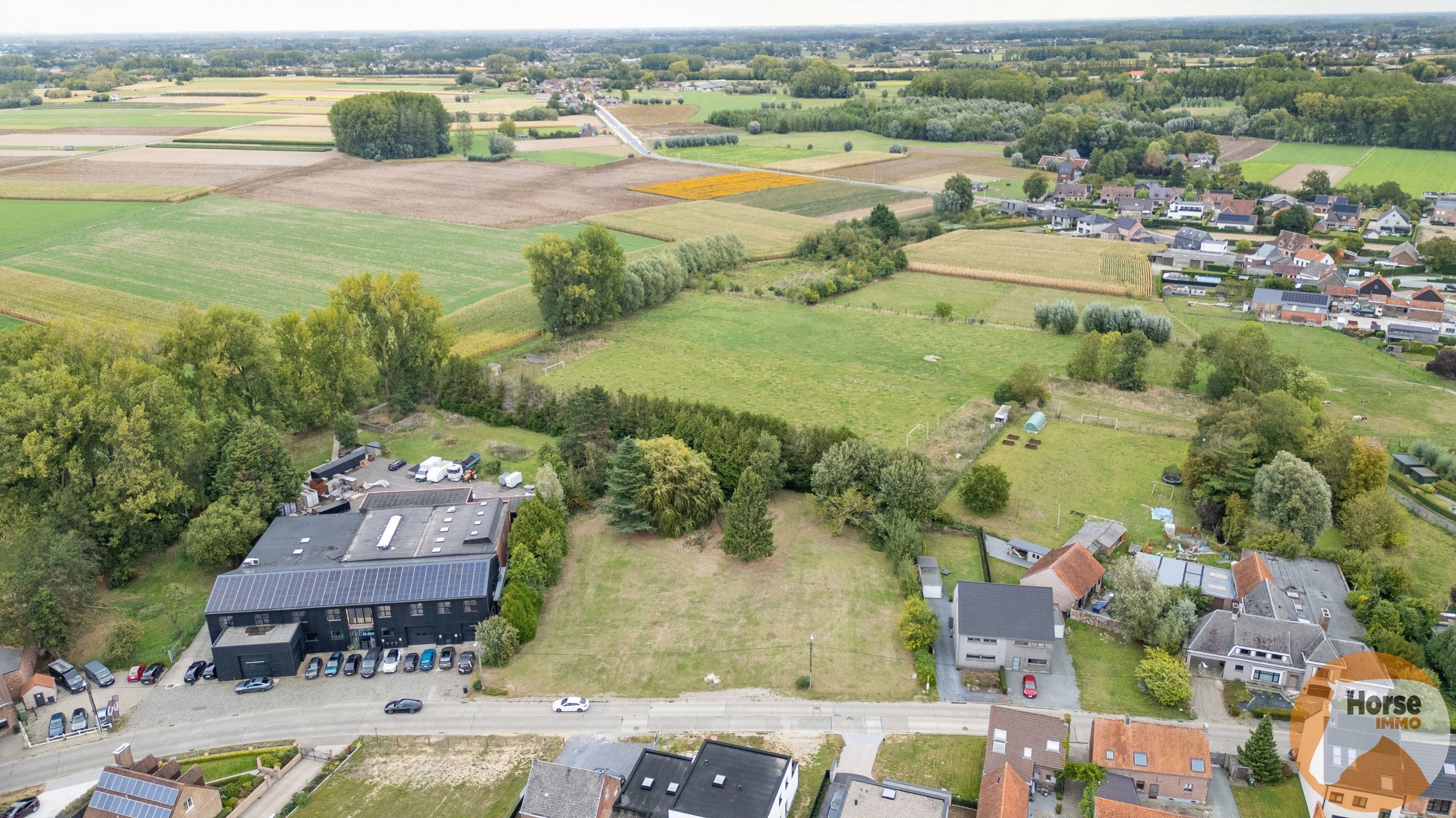 BAVEGEM- Bouwgrond (lot 1) voor halfopen bebouwing met weide foto 3