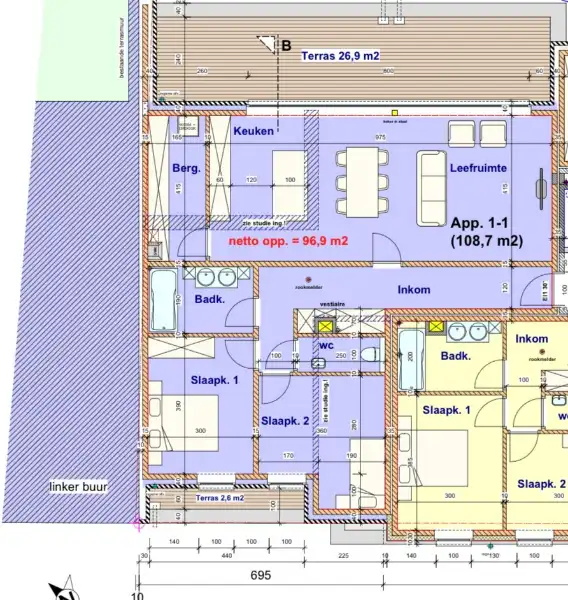 Ruim wonen met een indrukwekkend groot terras van 26,9 m² foto 2