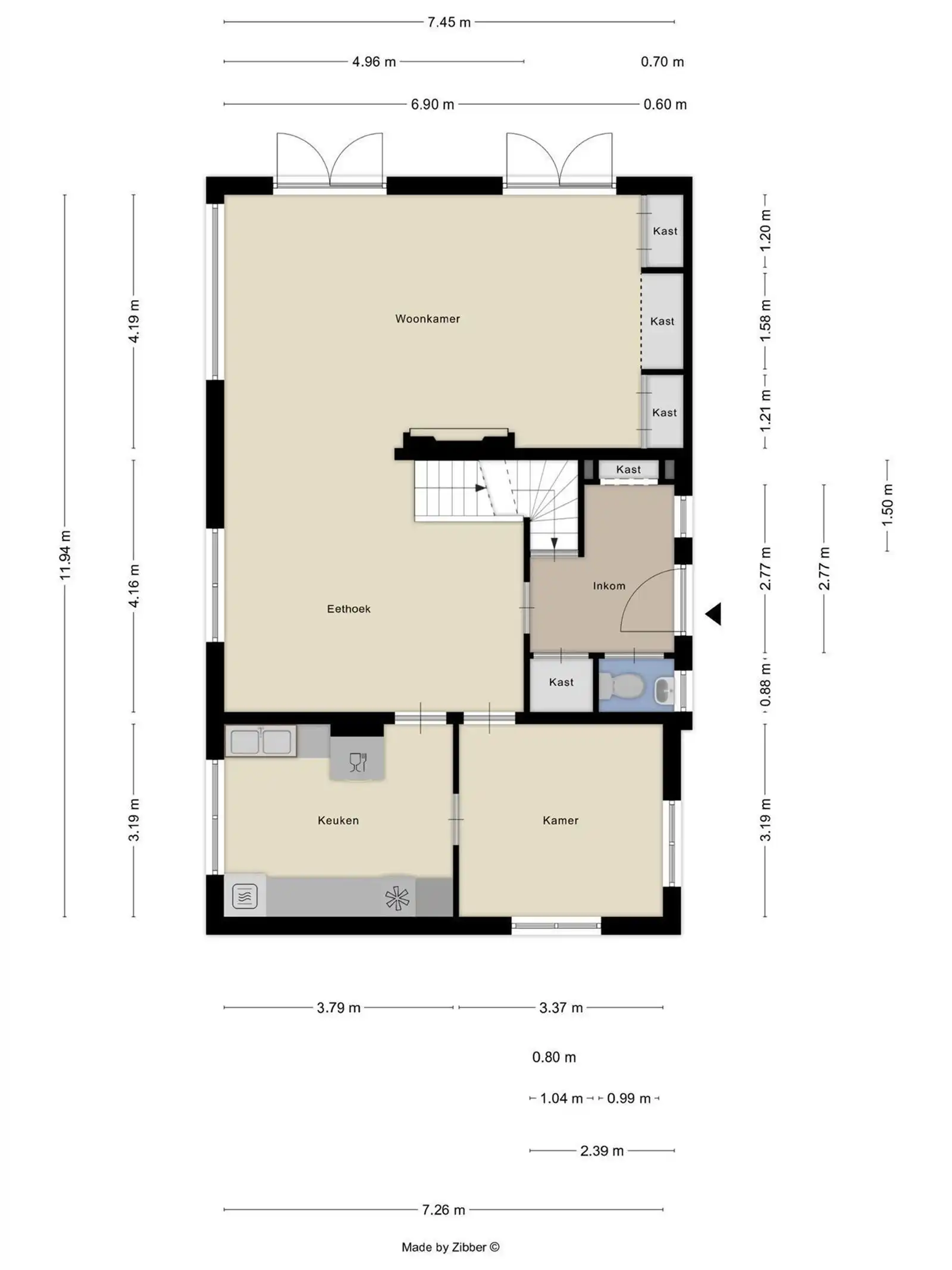 Ruime villa (230m²) met 3 slaapkamers + bureau op 6a 38ca foto 4
