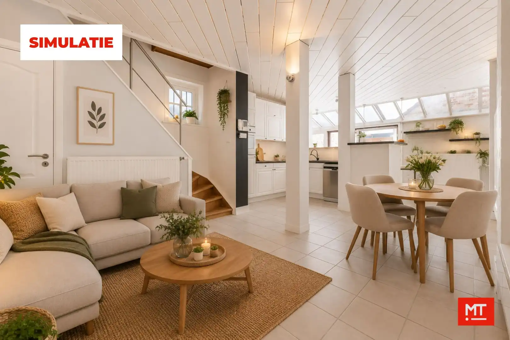 Hoofdfoto van de publicatie: Bijzonder ruime woning met opslagruimte, dubbele garage en uitweg in centrum Langemark