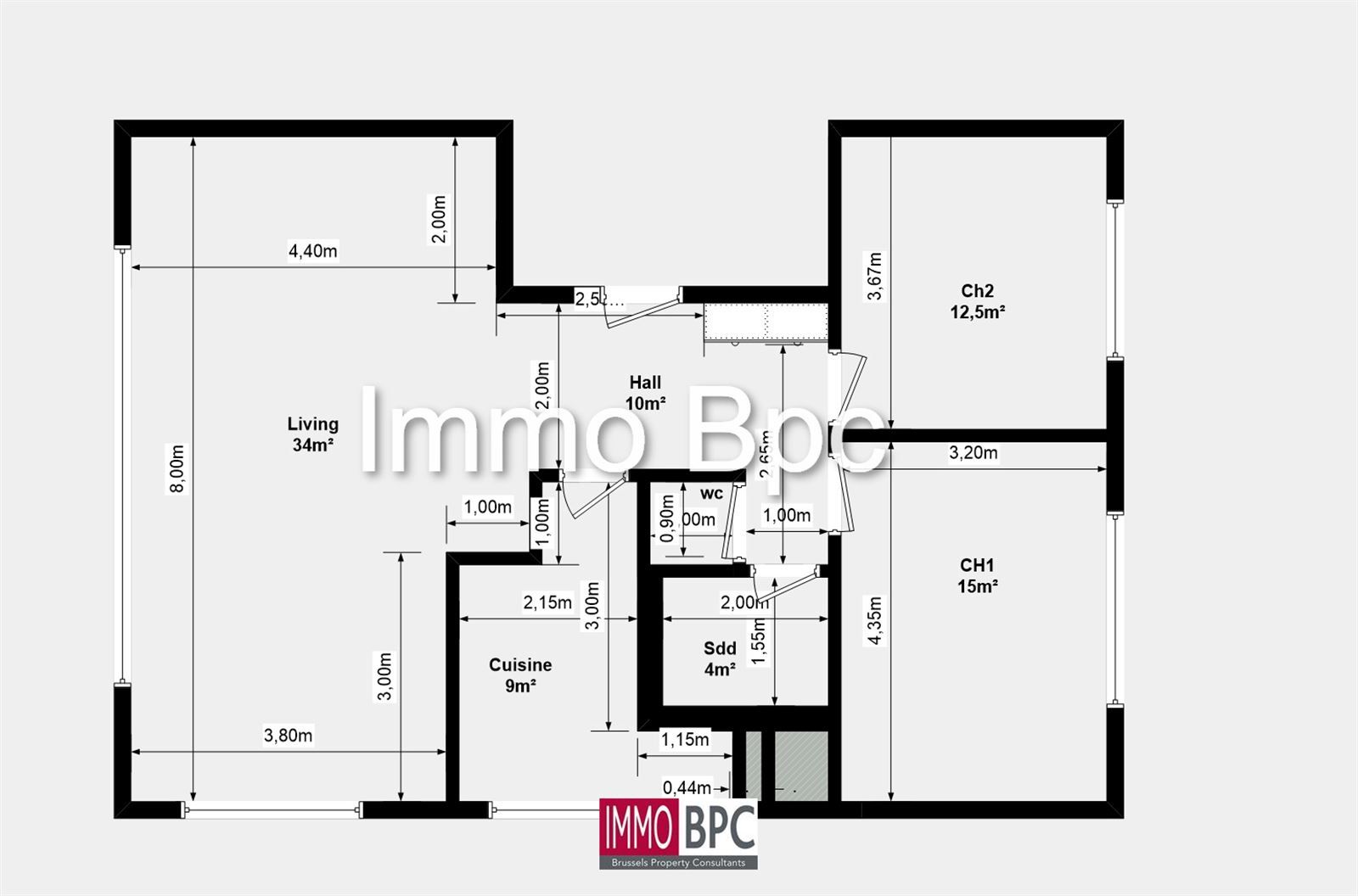 Appartement met 2 slaapkamers met garagebox foto 16