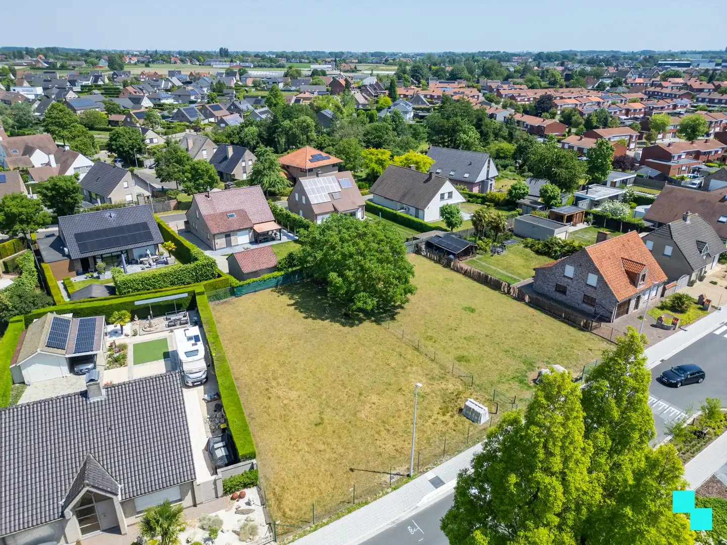 Aantrekkelijk gelegen bouwgrond te Kachtem van 655m² voor open bebouwing foto 3