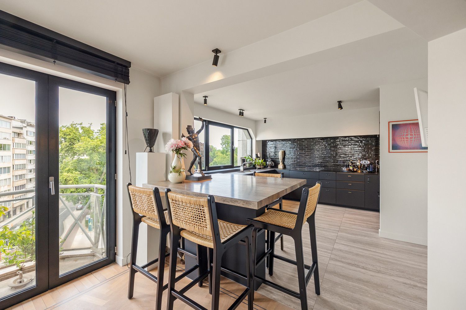 Luxueus en energiezuinig hoekappartement (260m²) op de 6de verdieping met fenomenaal uitzicht aan het Stadspark : Van Eycklei 1, Antwerpen foto 7