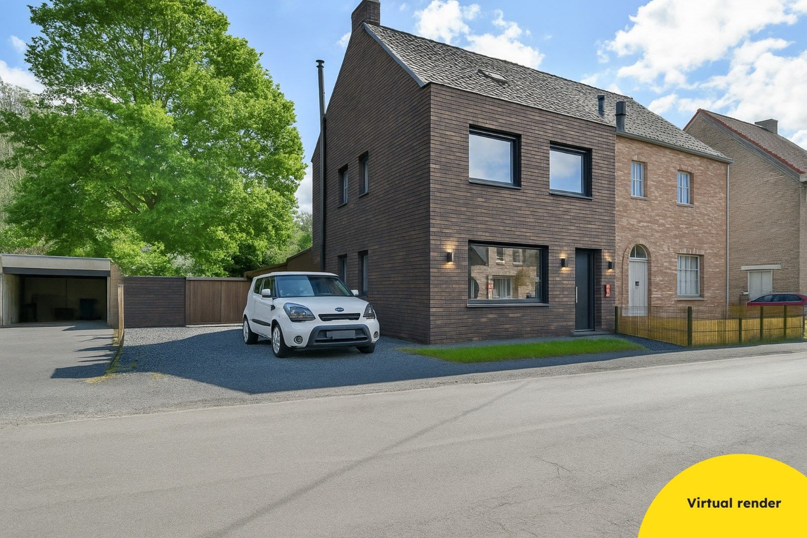 Hoofdfoto van de publicatie: Een charmant te renoveren woning in het hartje van Wijnendale met landelijk uitzicht!
