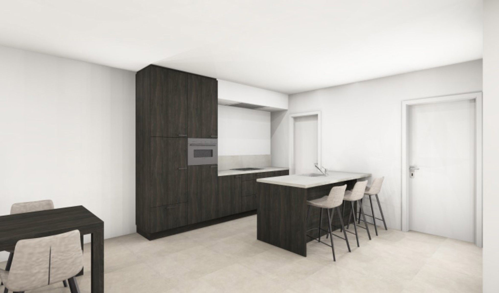 Halfopen woning met 3 slaapkamers en carport/fietsenberging op perceel van ca 370 m² foto 2