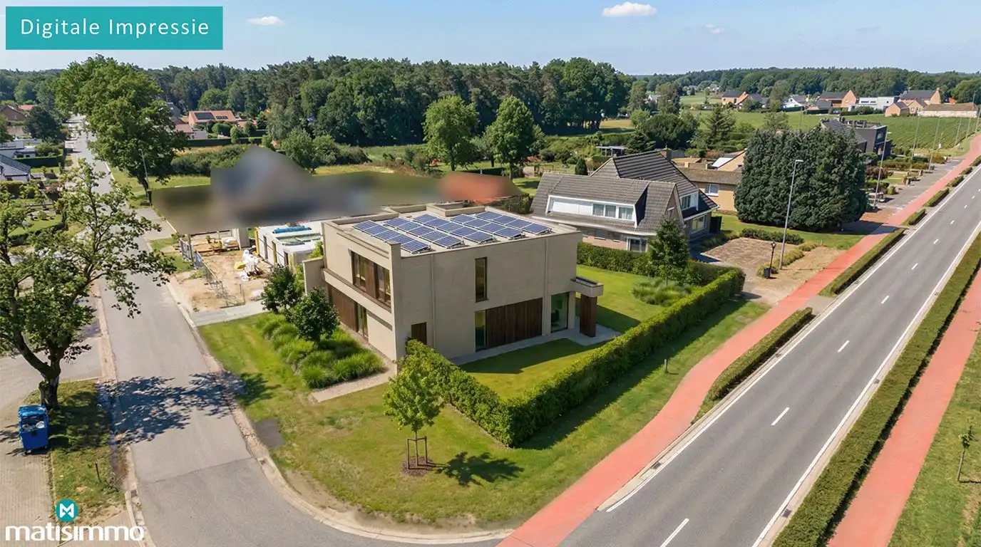 BOUWGROND OP HOEKPERCEEL VOOR OPEN BEBOUWING IN NIEL-BIJ-AS foto {{pictureIndex}}