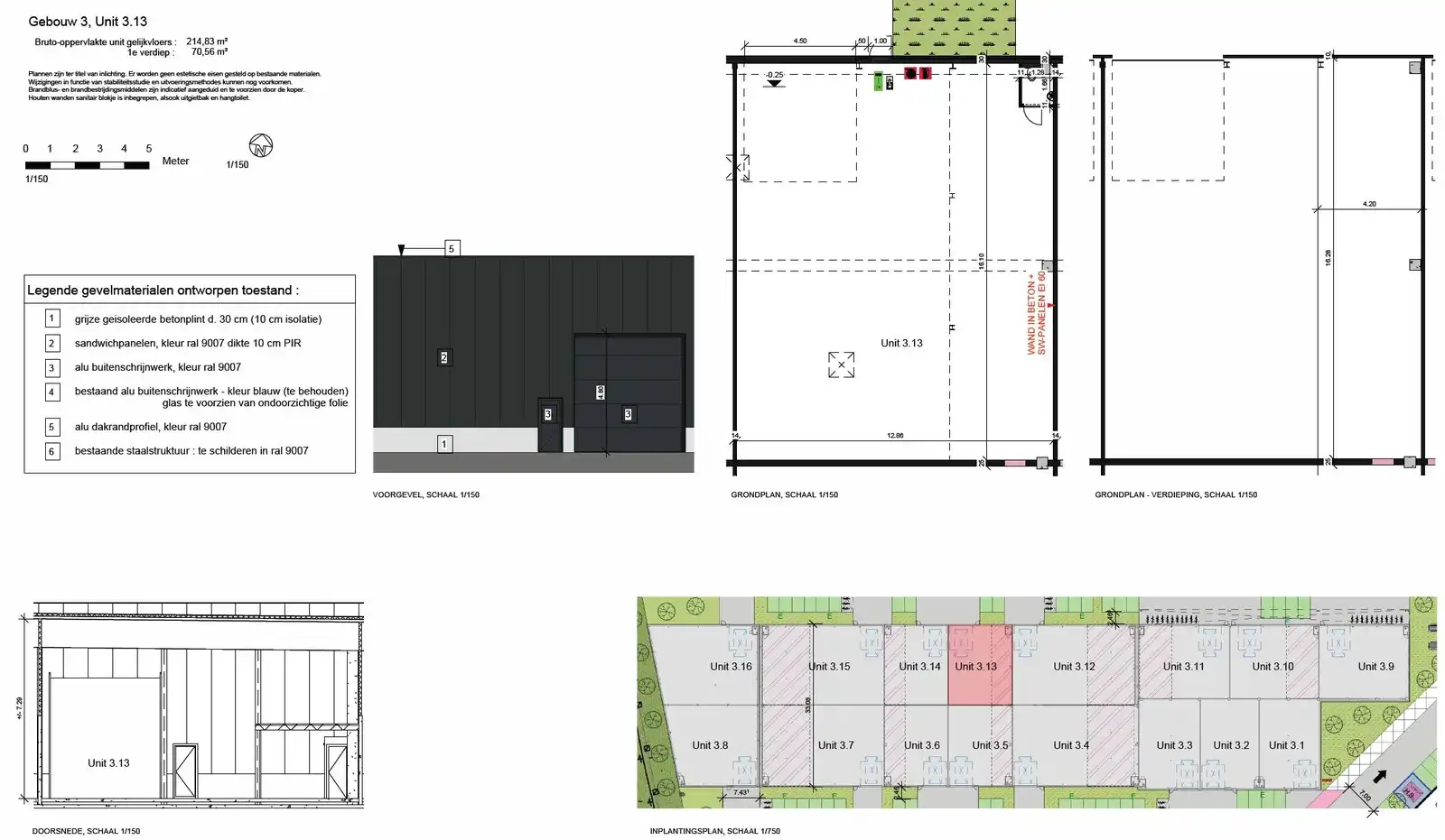 Instapklare OPSLAGRUIMTE (214m²) met sectionaalpoort te huur op industriezone "Herdersbrug" te 8000 Brugge foto 6