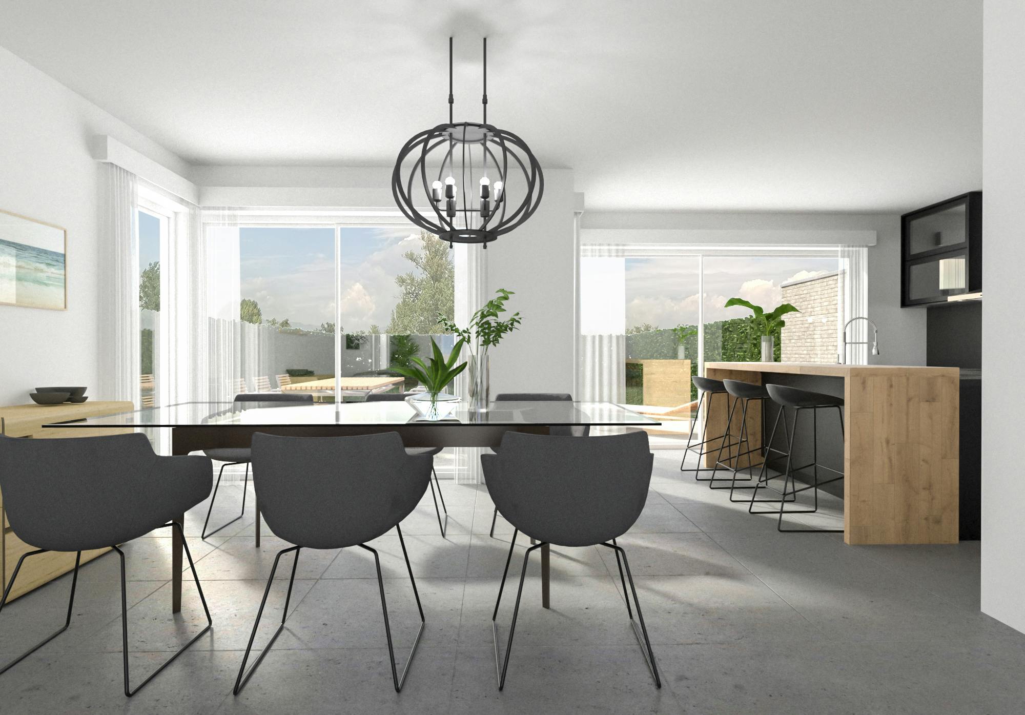 Halfopen nieuwbouwwoningen in centrum Kaprijke foto 5