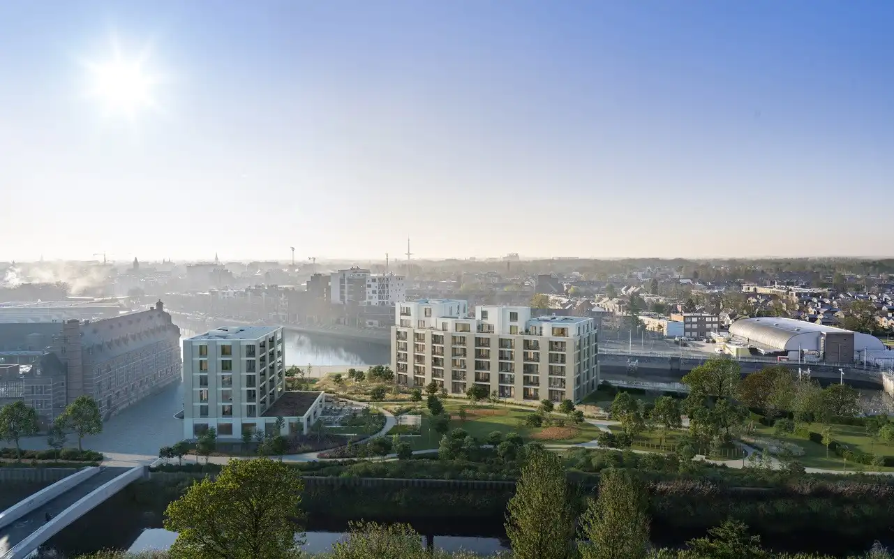 Nieuwbouwapp. met 1 slpkr, berging en prachtig uitzicht te Mechelen foto 3