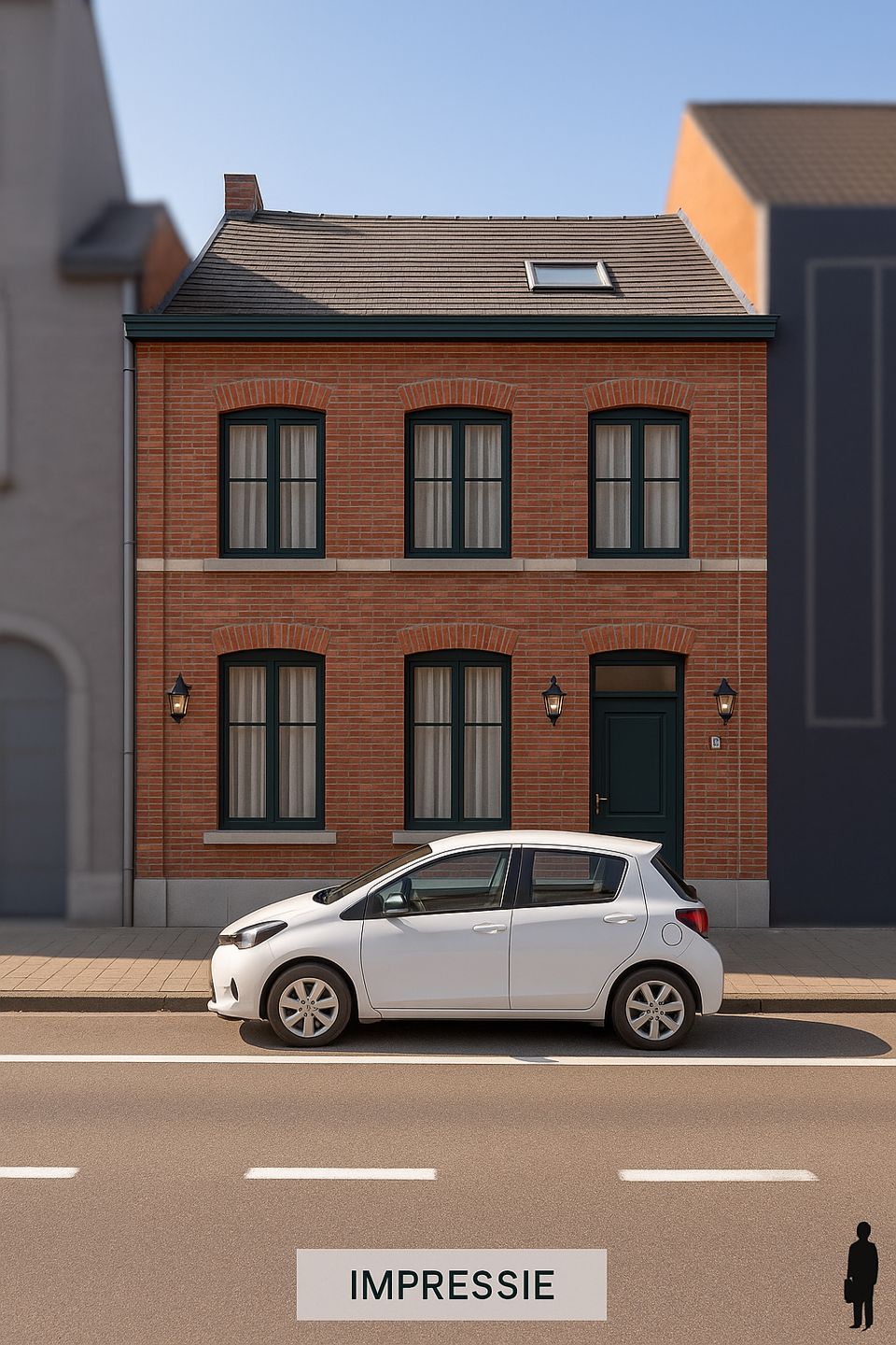 Te renoveren stadswoning met achteringang voor de auto te centrum Hoogstraten foto 2