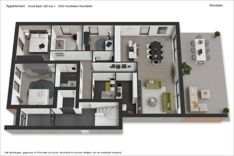 Ruim gelijkvloers nieuwbouwappartement met 4 slaapkamers en 2 badkamers, ruim terras en een mooie tuin op een goed bereikbare locatie! foto 16