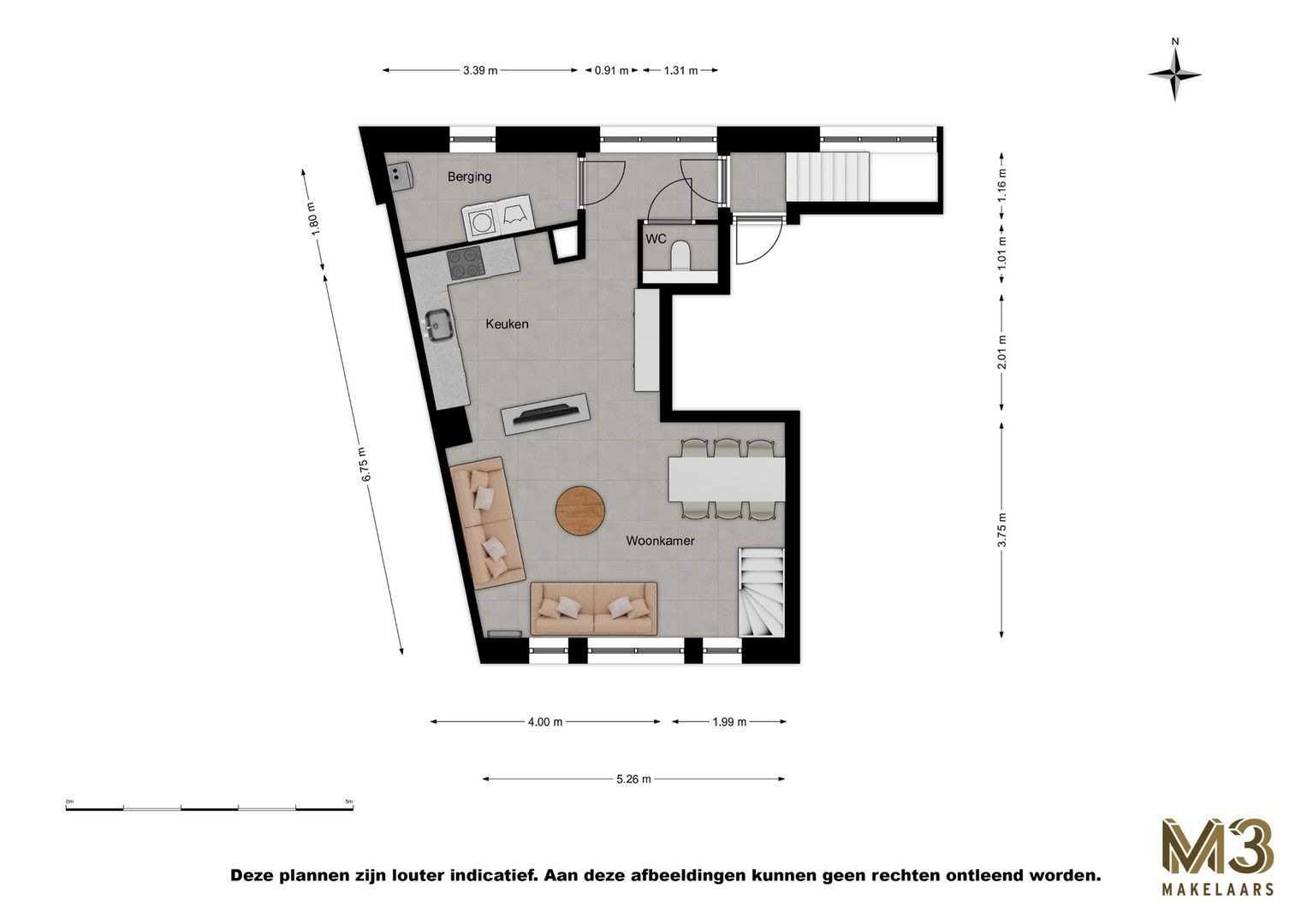 Energiezuinige twee slaapkamer duplex. foto 14