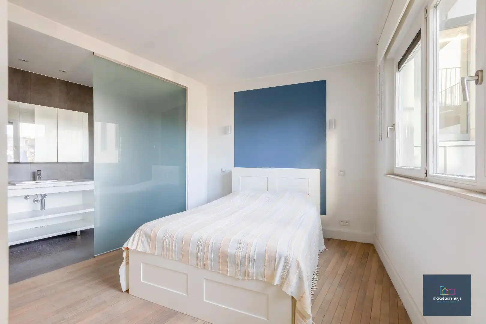 Luxueus duplex appartement   te Kouterhof met 2 slaapkamers , terras en  garageplaats foto 25