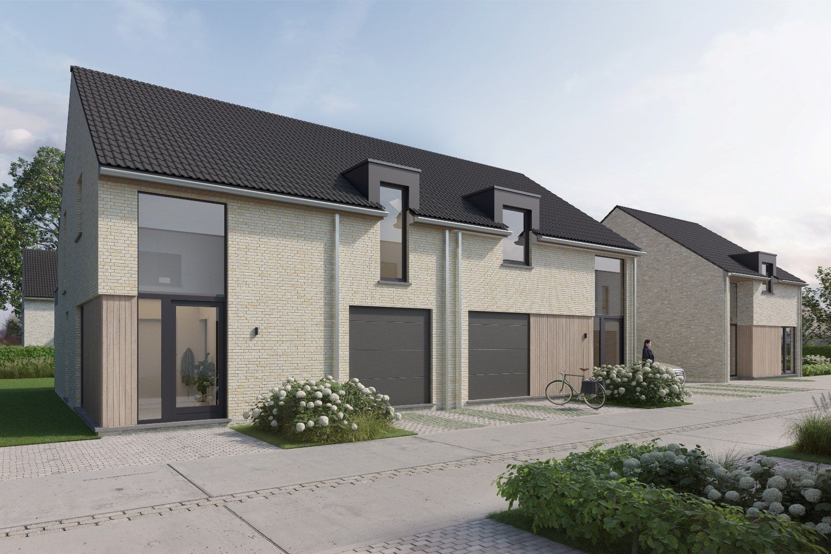 Moderne halfopen bebouwing (Lot 4) met 3 slaapkamers & garage foto {{pictureIndex}}