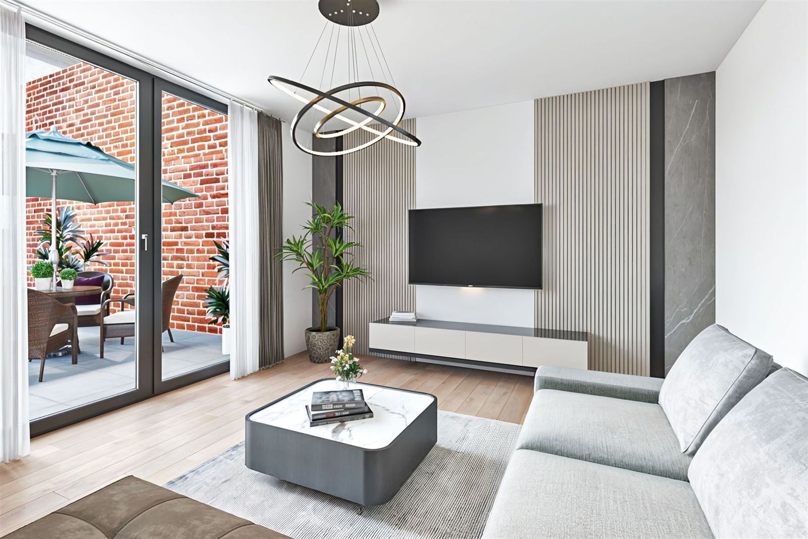 Gelijkvloers appertement (label B) met 4 staanplaatsen en ruim terras  foto 25