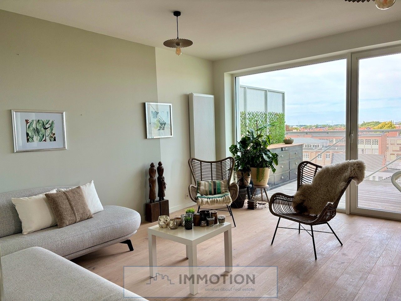 Comfortabel wonen met adembenemend uitzicht over de Leie en Kortrijk foto 2