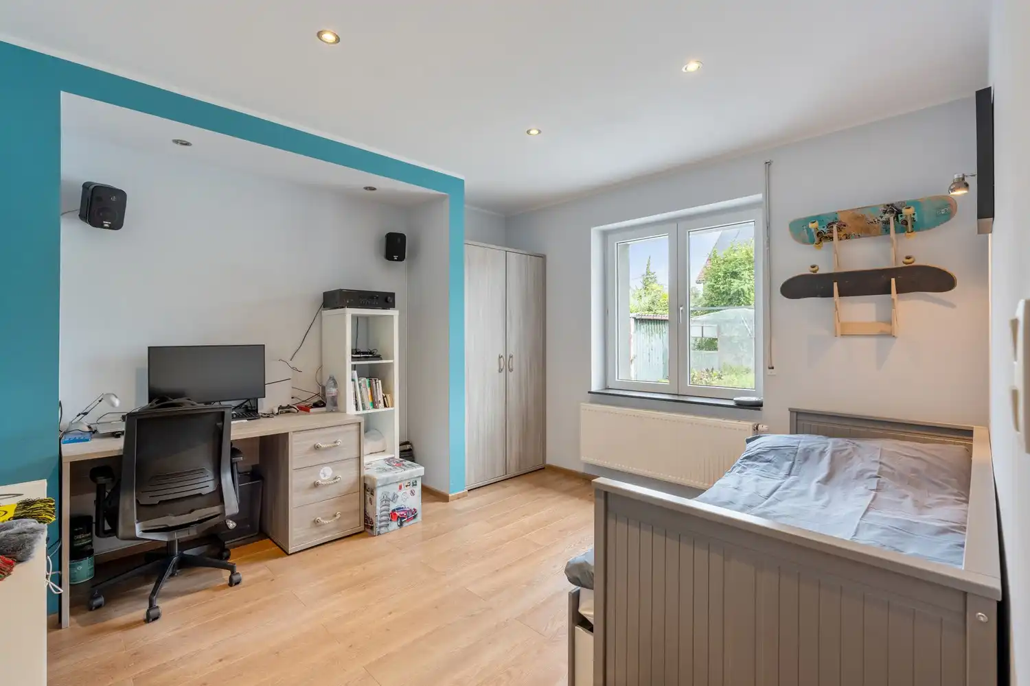 Landelijk gelegen, instapklare woning met 4 slaapkamers en zuidwestgerichte tuin op 8a27ca te Lubbeek. foto 28