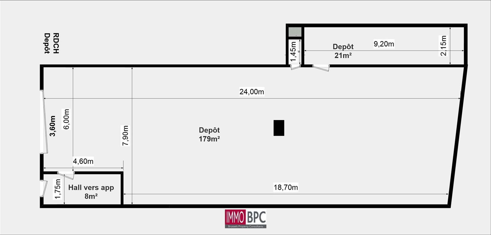 Magazijn van 200 m² + appartement van 150 m² (3 slk) + terras van 20 m² foto 32