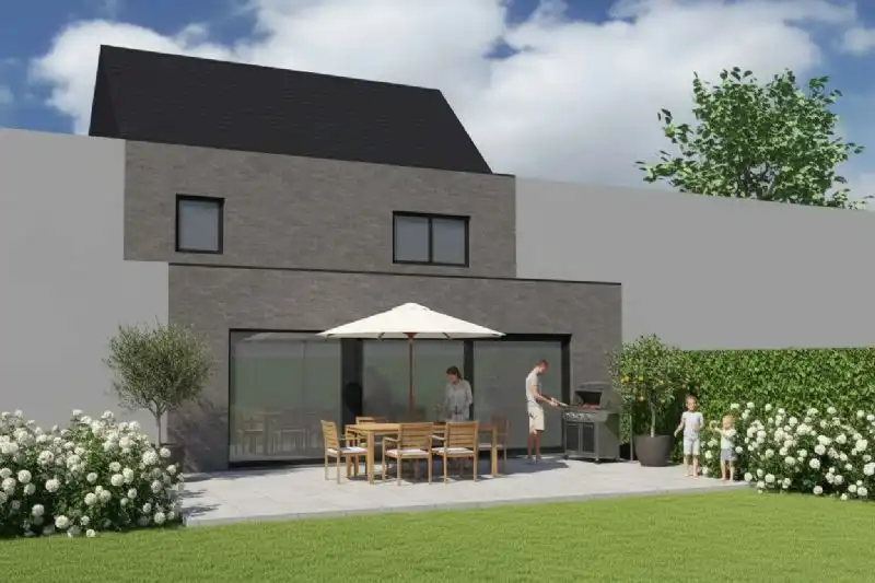 Nieuw te bouwen gesloten woning te Helkijn. foto 2