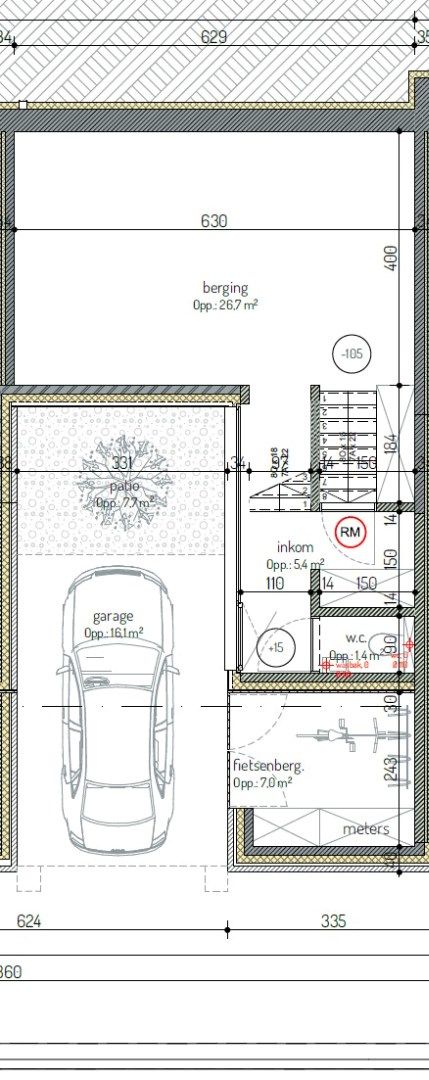 Sleutel-op-deur afgewerkt nieuwbouw stadwoning met 3 slaapkamers, tuin en parking te centrum  foto 5