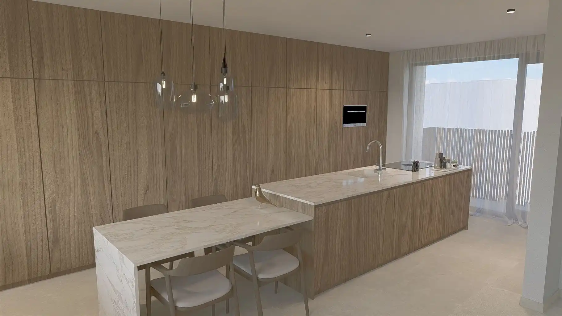 Uitzonderlijk ruim duplex appartement, voorzien van 2 (+1) slaapkamers gelegen op de tweede en derde verdieping met 3 terrassen en ondergrondse parkeerplaats in hartje Maaseik.  foto 2