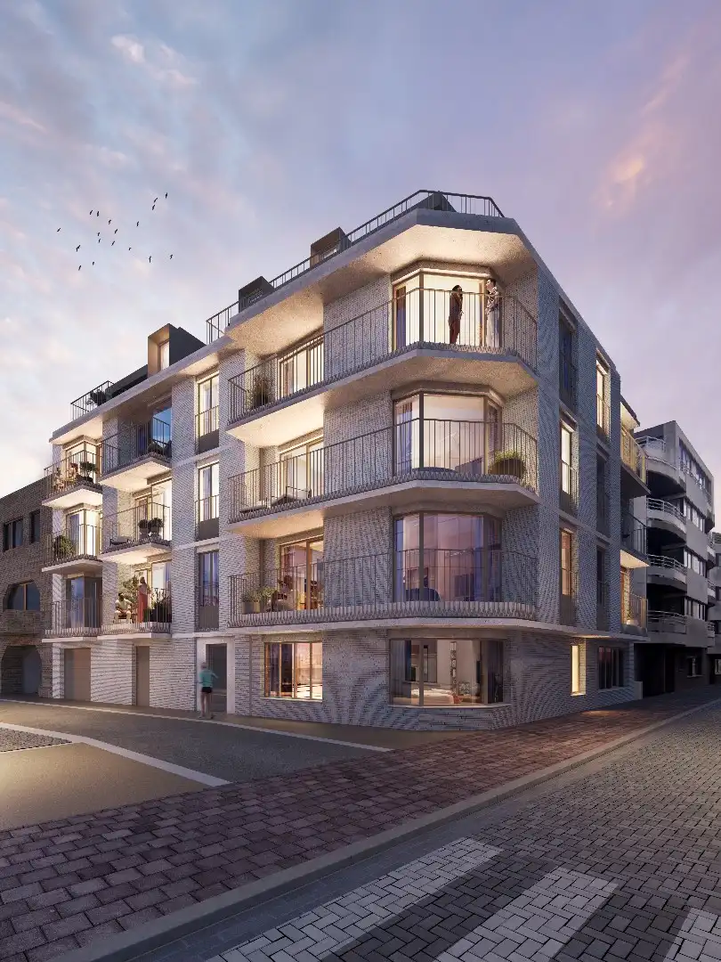 Modern DUPLEX-appartement in nieuwbouwresidentie “Antoine” – centraal gelegen in Heist foto 6