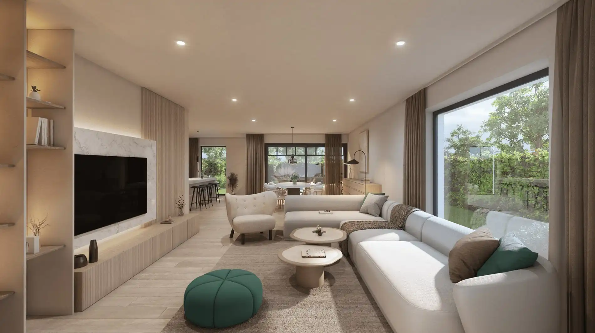 Sublieme halfopen nieuwbouwwoning met 4 slaapkamers en zonnige tuin op toplocatie in Kuringen foto 2