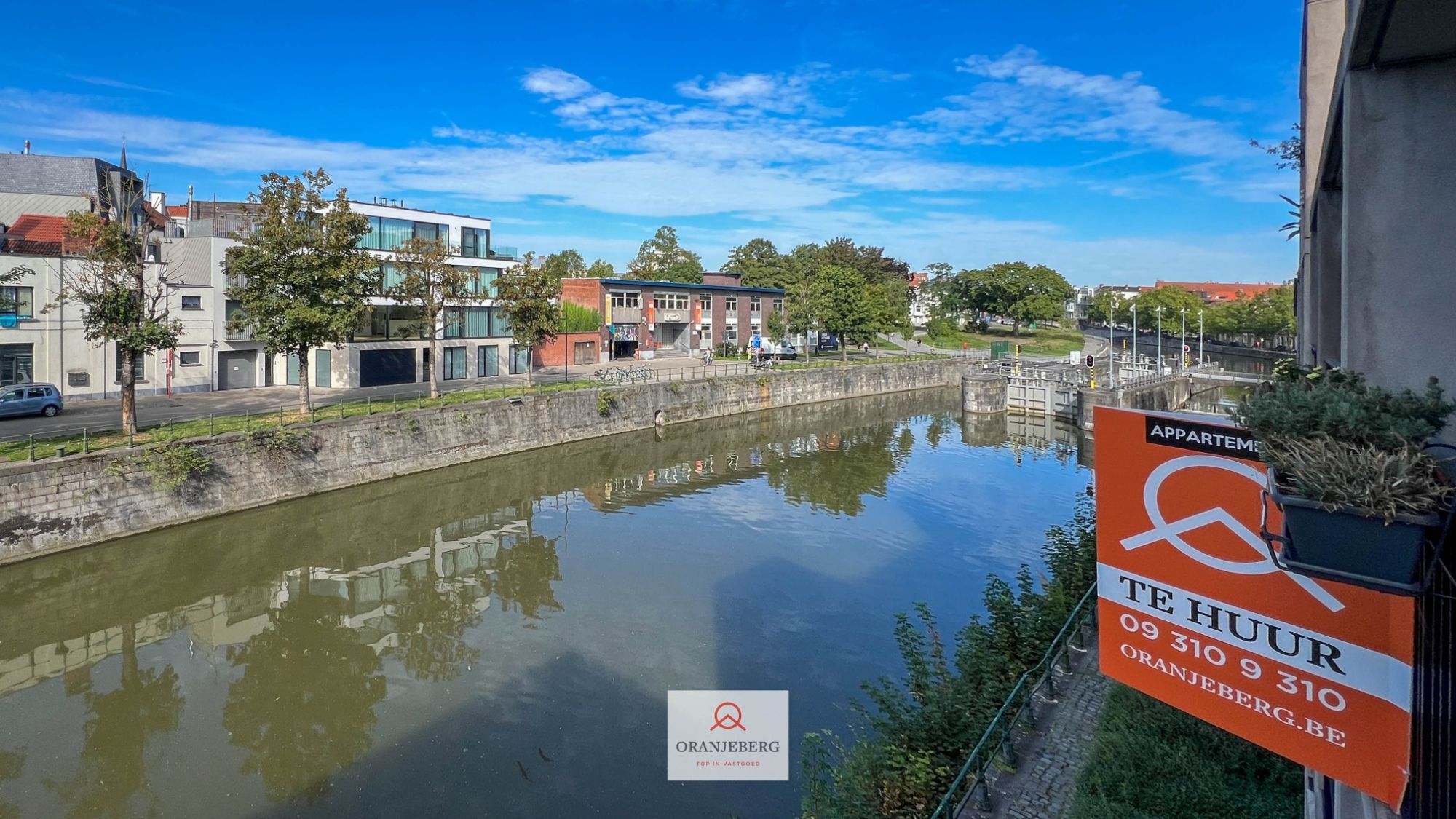 Prachtig appartement met 2 ruime terrassen met uniek zicht op het water in centrum-Gent foto 1