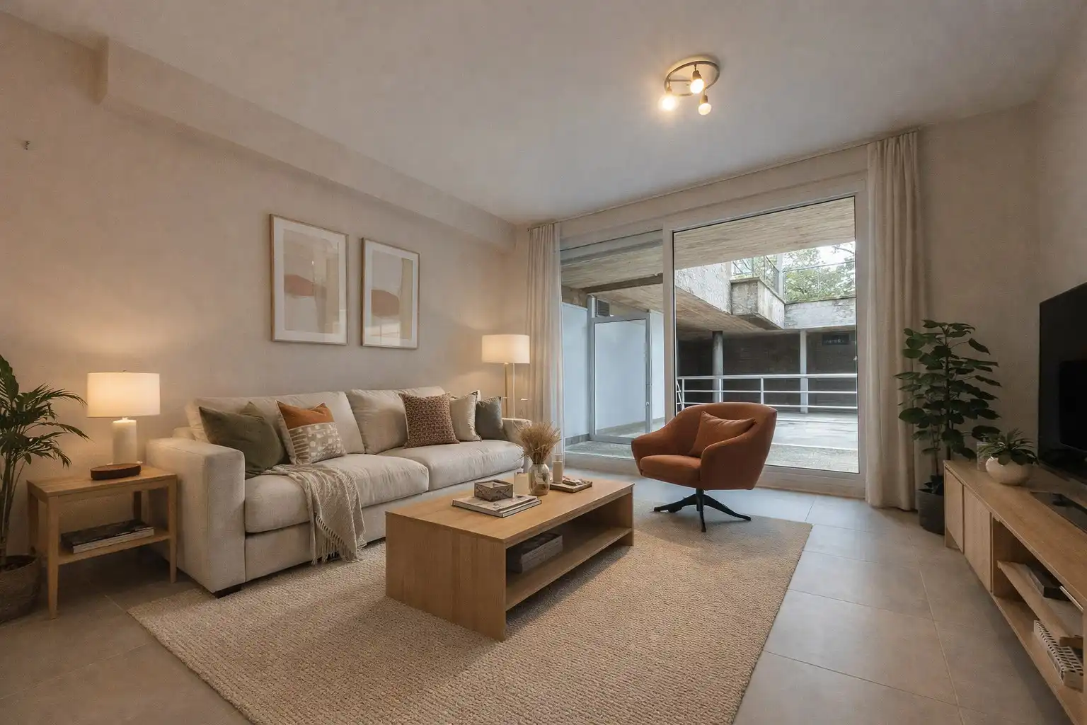 PERFECT ONDERHOUDEN GELIJKVLOERS APPARTEMENT (BJ 2009) MET GARAGE!!! foto {{pictureIndex}}