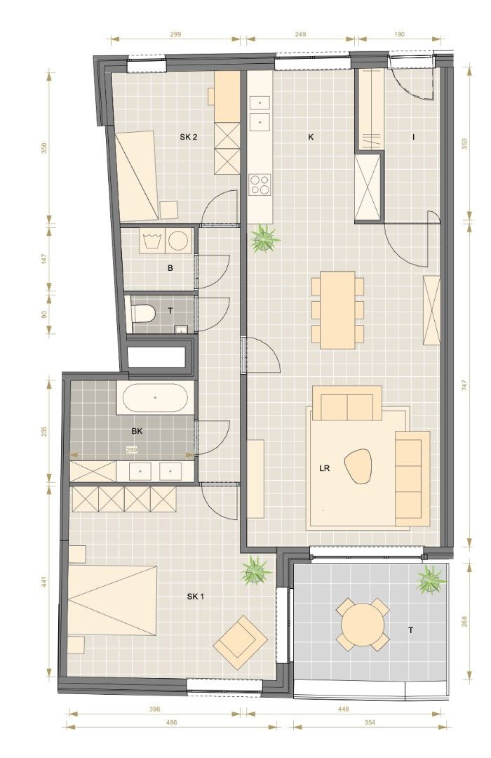 Afgewerkt nieuwbouwappartement met 2 slaapkamers foto 11